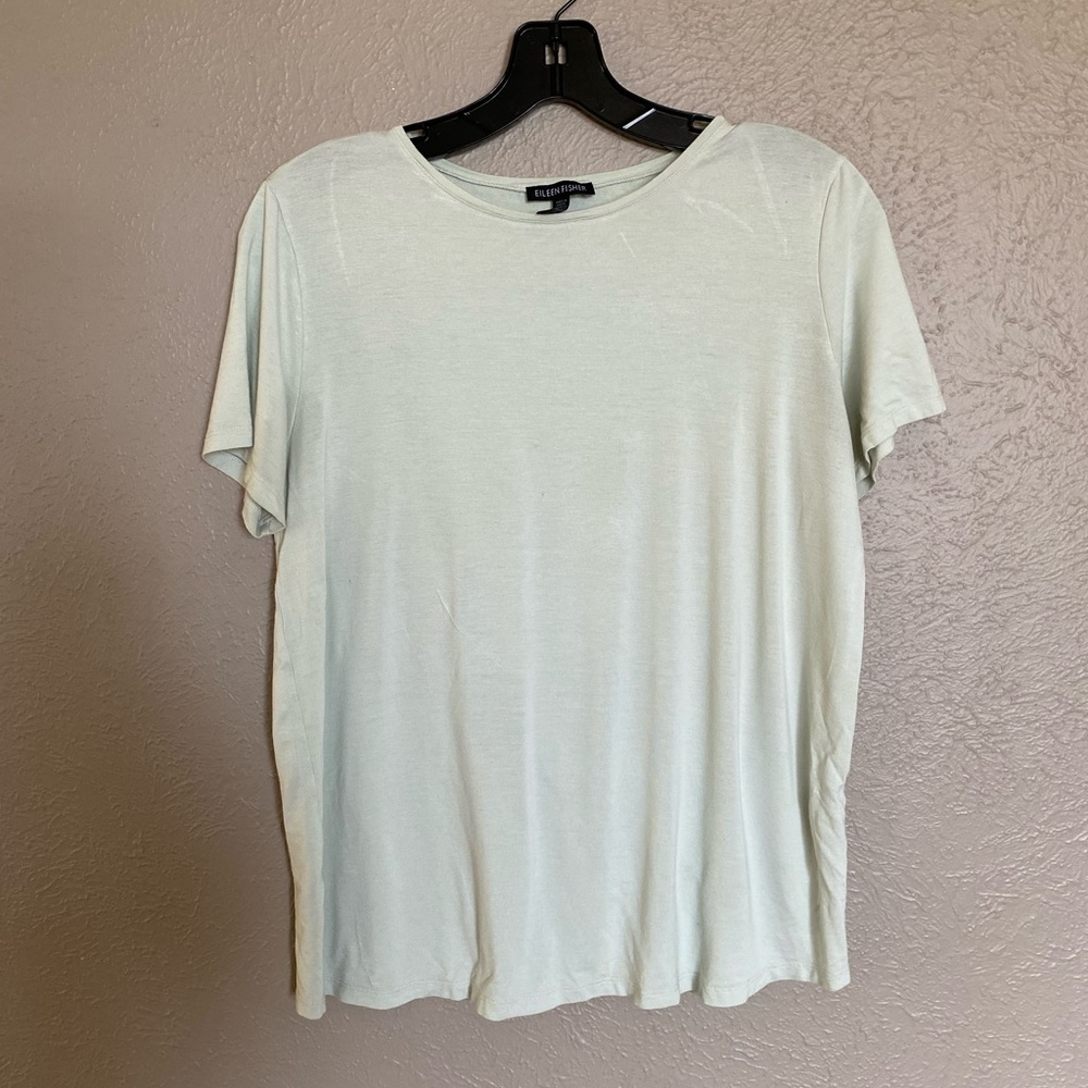 Lime Chiffon Eileen Fisher T-Shirt Size M